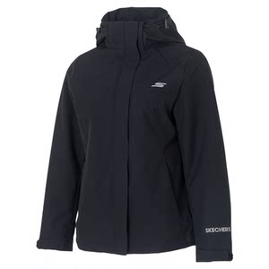 
Skechers Woven Jacket Women's 2026 Spring New Windproof Sportswear Outdoor Charge Warm Hooded Jacket