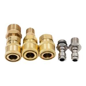 1/4 Express high -pressure water gun cleaning machine 2 points m14m18 inner silk fast connector threaded male live and mother live 12 holes