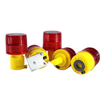 Light-controlled warning light solar charging night indication