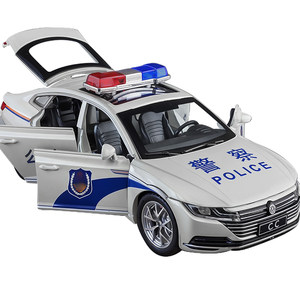 Large alloy police car toy, children's police car toy boy special police officer 110 public security 3 -year -old car model