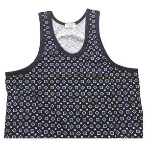 
Korean men's vest pure cotton striped printed knitted simple casual comfortable trendy outer wear hurdles versatile outer wear