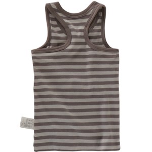 I-shaped vest little boy children's children's baby cotton thin breathable sweat-absorbent summer gray navy size 80-140
