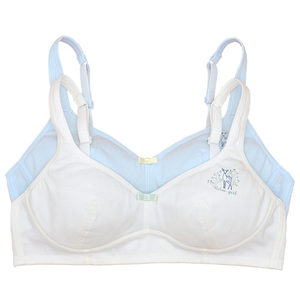 Bai Lingbaili Development Girls' Breast Cotton Cotton -free Steel Circle Anti -Smooth Cotton Cup Student Underwear Junior High School Student
