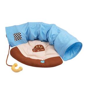 zeze cat nest tunnel toy combination cat nest cat toy detachable washing cat sleeping pad rainbow cat tunnel foldable
