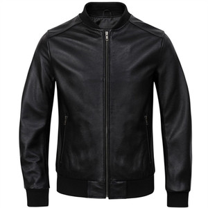 
Sonny Welfare Scores Full-Leather Cowhide Leather Coat Leather Jacket Men's Short Leather Jacket Cotton Jacket Plus Cotton Warm