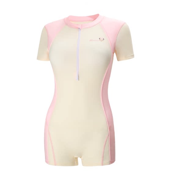
Disney one-piece swimsuit popular model for college students professional racing boxer sports female hot spring swimming special