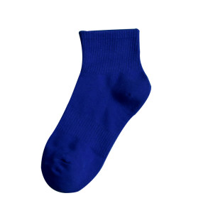 Claine Child socks in the blue socks, pure cotton pure color, white short socks, wild sports boat socks, men's bones in summer
