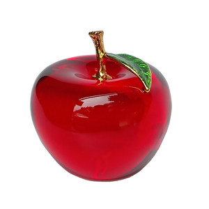 Crystal Apple Decoration Gifts Baoan Birthday Festival Gift Creative Automobile Swing New Car Christmas