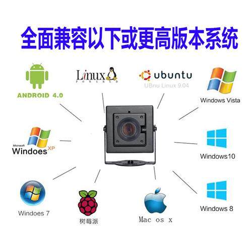 树莓派usb外接工业电脑摄像头1080P高清广角摄影头Linux安卓免驱