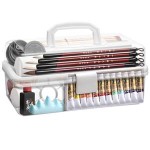 
Marley Brand Chinese Painting Pigments Beginner Set for Elementary School Students Beginner's Chinese Painting Flagship Store Tool Set 12 Colors Ink Painting Chinese Painting Materials Special Brush Supplies Tools Full Set Genuine 24 Colors