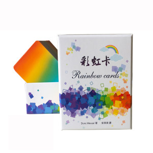 
[Elementary] Taiwan original imported genuine rainbow card 245 positive energy motivation and encouragement card card delivery bag