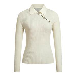 
HeyDress new Chinese wool sweater for women in winter hollow buckle design sense inner slim sweater top