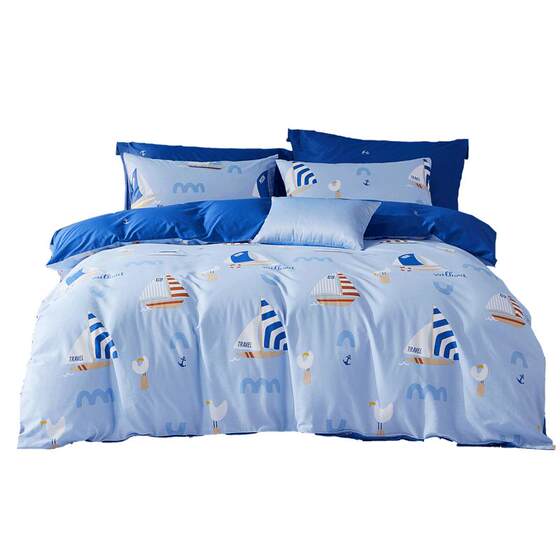 
Mercury Children's Four-Piece Set Class A 100 Pure Cotton Boys Bedding Three-Piece Set Children's Boys Full Cotton Children's Bed