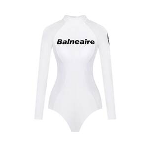 BE van der An Fashion Series One-piece Swimsuit Women's Conservative Slim Slim Long Sleeve Sun Protection High-end Swimsuit