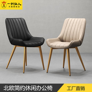 LOFT нордический случайный дизайнер офис Свет стула роскошь железо простой современный мягкий диван стул спинка стула стул