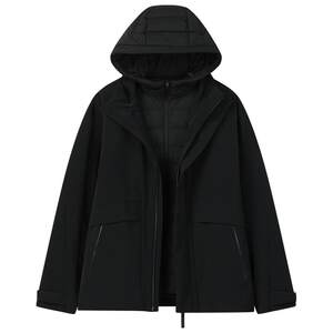 
FILA official men's down jacket two-piece set 2025 winter new fashion casual and comfortable hooded jacket