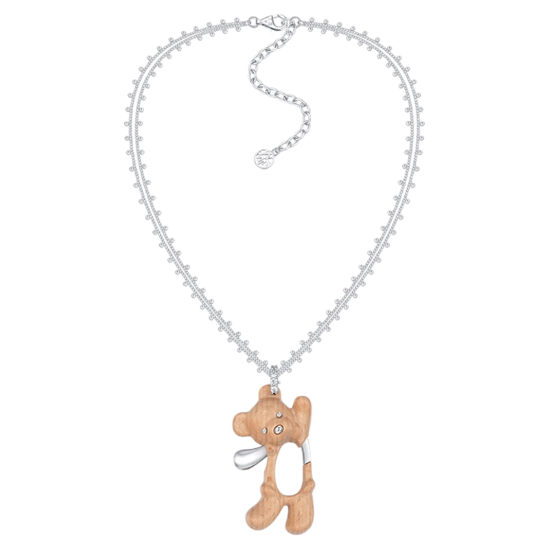 Yvmin 花くま　ネックレス yvmin クマのネックレス Yvmin 花くまネックレス