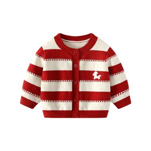 
Baby sweater, autumn and winter, baby boy's one-year-old clothing, sweater, girl, year of horse, boy, new year's greetings clothing