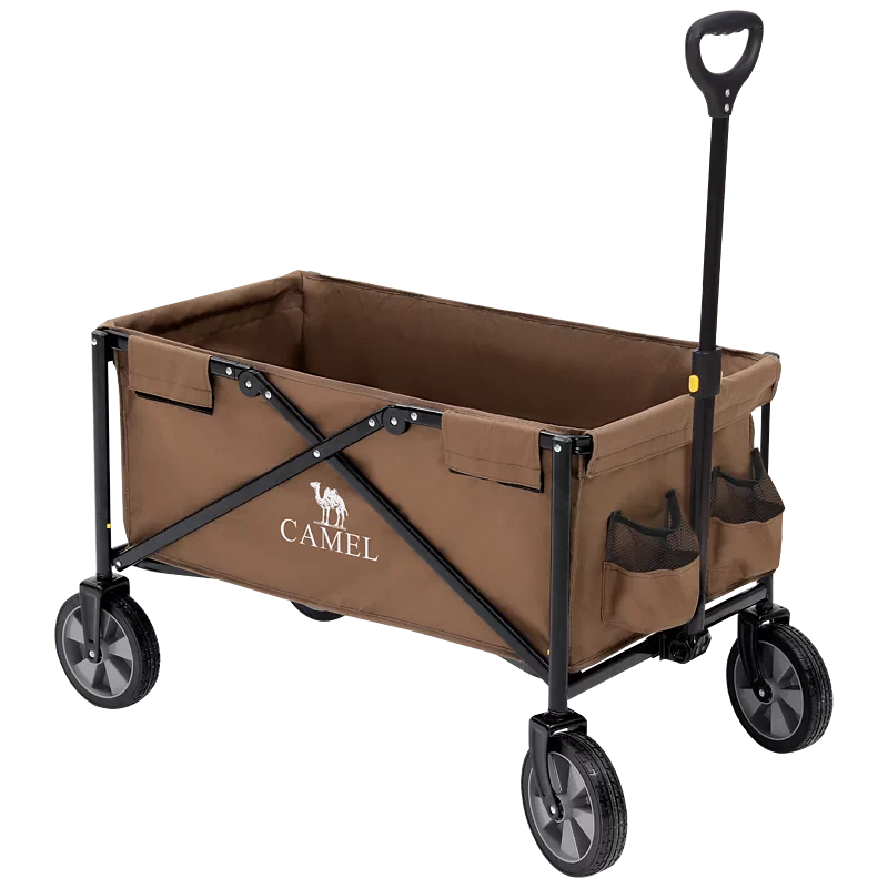 Camel可折叠大容量露营推车加厚牛津布双前煞车野营车