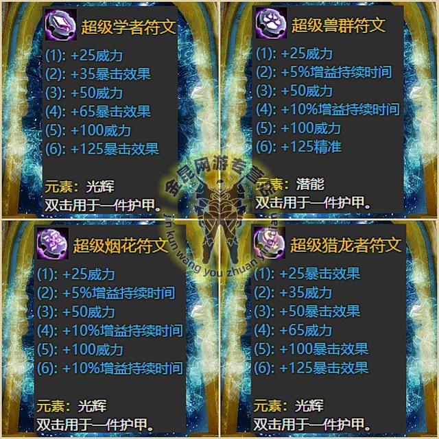 Jin Kun Guild 2 Super Scholar/Herd/Fireworks/Dragon Hunter Rune (ທຸກເວທີ)