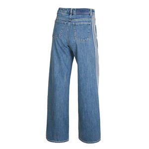 
Adidas clover women's pants spring new fashion denim sweatpants loose casual pants straight long pants