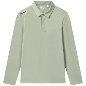 FILA official men's long-sleeved POLO shirt 2025 winter new fashion business basic top