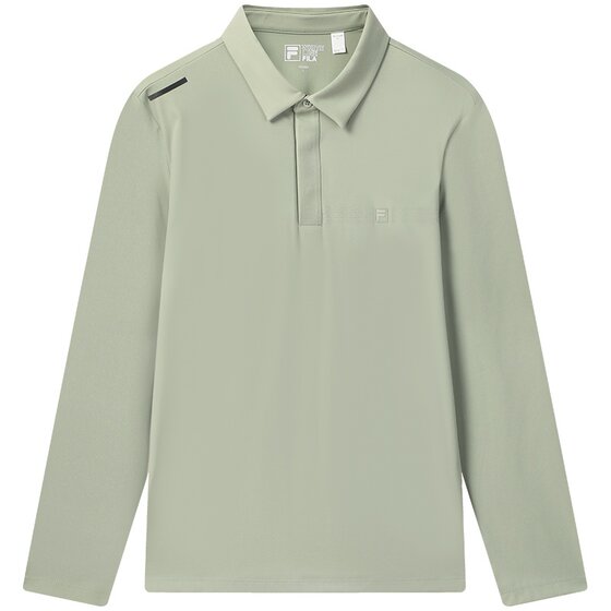 FILA official men's long-sleeved POLO shirt 2025 winter new fashion business basic top