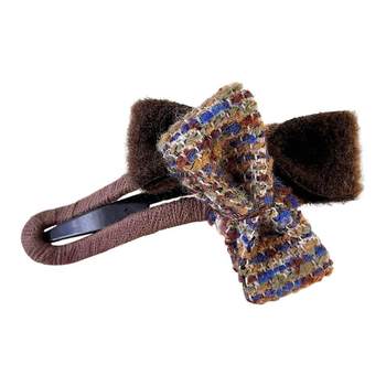 
Autumn and winter plush flower duckbill hairpin