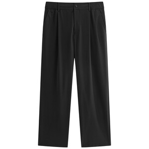 
PEACEBIRD men's casual pants 26 summer new black commuter trousers straight texture versatile trousers thin