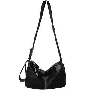 
Crossbody bag male internet celebrity same niche design Korean fashion trend diamond backpack versatile casual men's shoulder bag