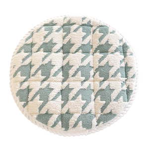 
Winter thick plush houndstooth non-slip cushion chair cushion round solid wood sofa cushion stool cushion ass