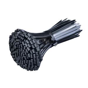 Self-locking nylon cable ties plastic high-strength anti-aging black cable fixing buckle strong large-size cable strap