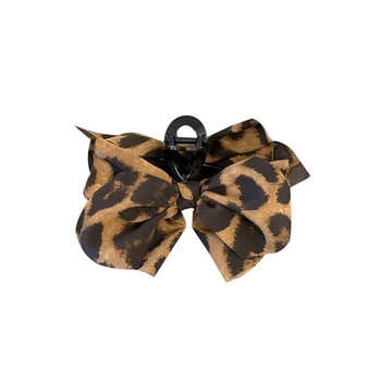 Full ~ Leopard print high-end hair-sensing grab clip