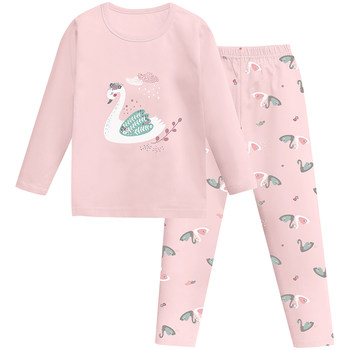 Little Qinglong Children's Underwear Set Pure Cotton Boys and Girls Autumn Clothes and Autumn Pants Baby Spring and Autumn Clothes Medium and Big Children Winter
