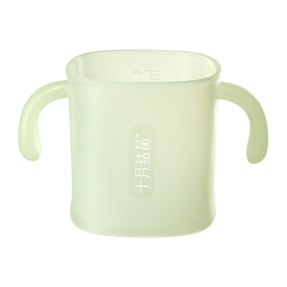
October crystallized baby mouthwash cup, brushing cup, infant toiletries, handle design, dental cylinder, light and resistant to falling