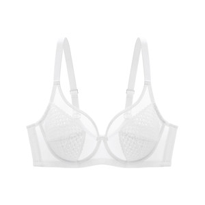 
Yiqian white underwear for summer thin women [girl's thoughts] gather to prevent sagging large breasts and make small ultra-thin bra
