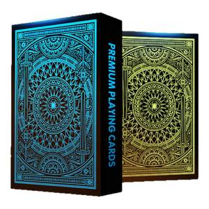 
DBW plastic pvc poker waterproof durable washable green magic blue poker chess room club poker