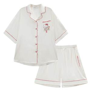 果壳情侣睡衣2026新款夏HelloKitty联名凉感可外穿冰丝家居服B