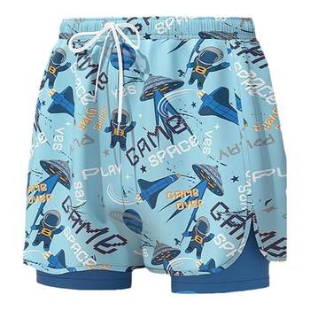 Back force Children's swimming trunks Boys are embarrassing
