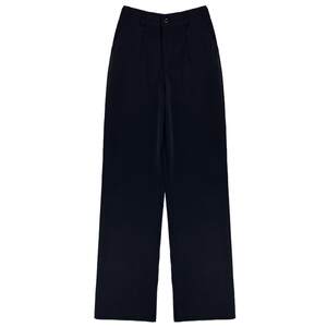 Narrow version of wide -leg pants Women Spring and Autumn 2024 New high waist feel thin black casual straight work pants summer