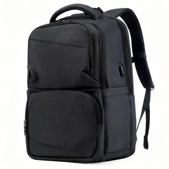 
Black business backpack men's large-capacity commuting and visiting customers 16-inch computer business trip waterproof backpack