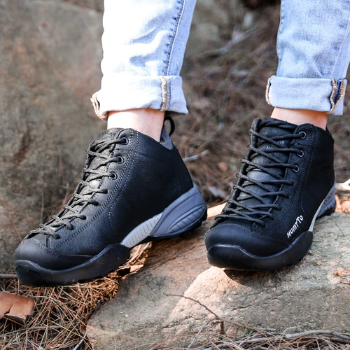 Альпинистская зимняя удерживающая тепло износостойкая нескользящая высокая обувь для влюбленных подходит для пеших прогулок
