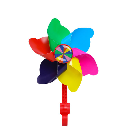 Colorful rotation windmill children's skateboard bicycle baby carts decorative pendant small wind vehicle outdoor toys