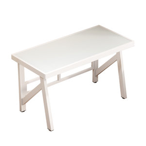 
Computer desk iron art bedroom home tempered glass desktop simple student home adult writing office study table