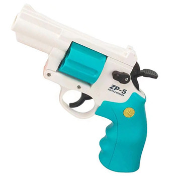 Manually loaded ZP5 small revolver soft bullet gun for children and boys, small gun gun model can launch soft egg toy