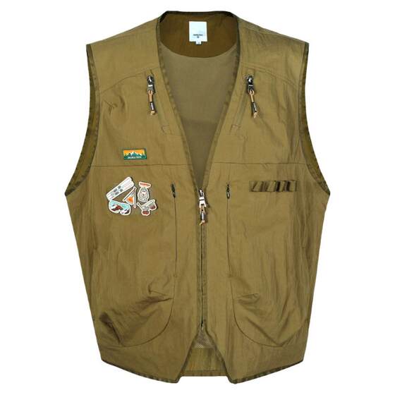 The same style as Boyuan GuukaTech Japanese mountaineering retro work suit vest men mountain outdoor fishing vest jacket