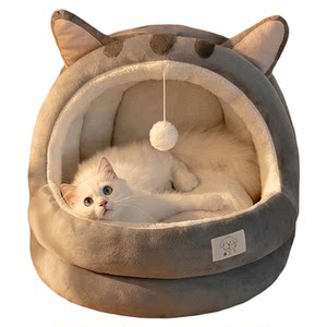 
Cat nest thickened in winter, universal sleeping nest for all seasons, enclosed winter warm-keeping winter pet kennel, cat cold winter cat bed