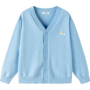 
Balabala children's sweater jacket boys and girls cardigan sweater autumn and winter new children's clothing medium and large children thick