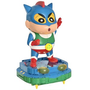 
Sam Brick District Crayon Shin-chan dynamic Superman building block ornaments toy assembly model luminous holiday gift