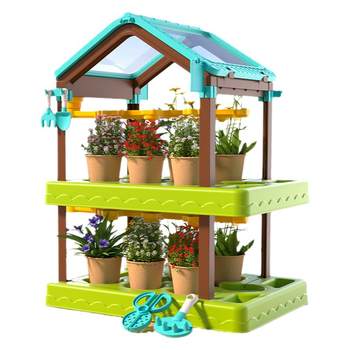 Sunshine Flower House Children's Planting Diy6 Science Experiment Set Primary School Student Plant Growth Observation Box Mini Flower Planting